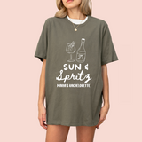 Playera oversize personalizada "sun & spritz"