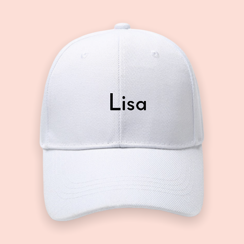 Gorra blanca personalizada