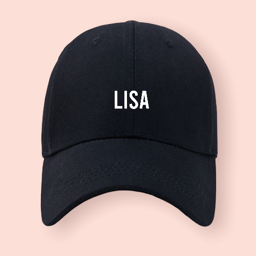 Gorra negra personalizada