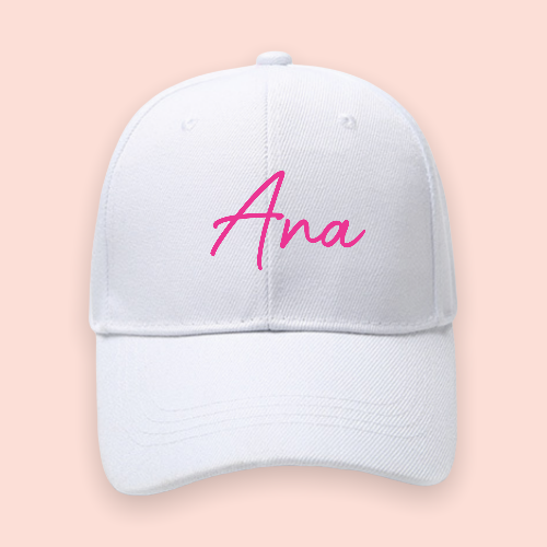 Gorra blanca personalizada