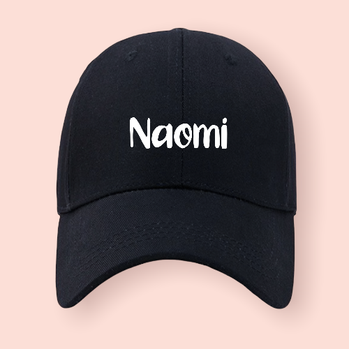 Gorra negra personalizada