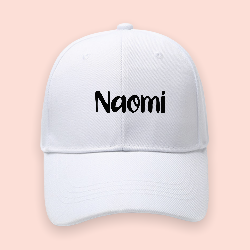 Gorra blanca personalizada