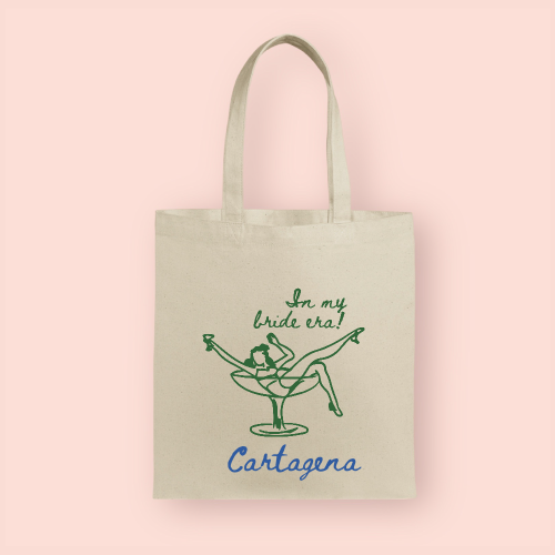 Tote bag "In my bride era" personalizada