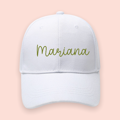 Gorra blanca personalizada