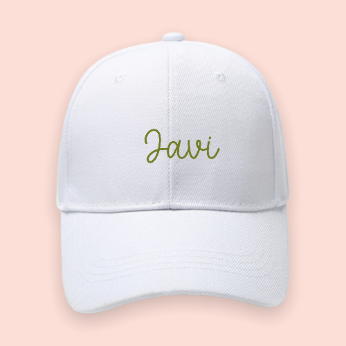 Gorra blanca personalizada