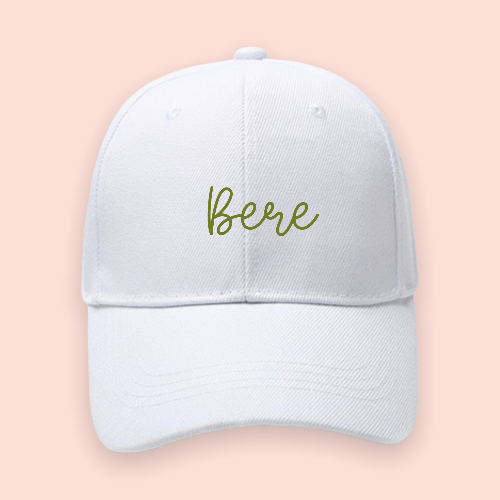 Gorra blanca personalizada