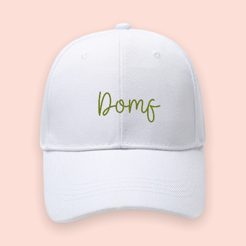 Gorra blanca personalizada