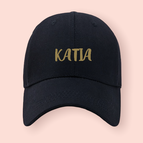 Gorra negra personalizada