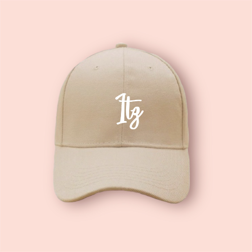 Gorra beige/nude personalizada