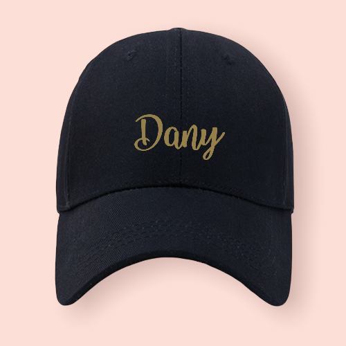 Gorra negra personalizada