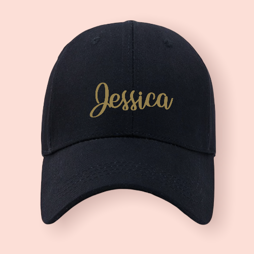 Gorra negra personalizada