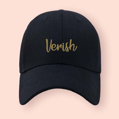 Gorra negra personalizada