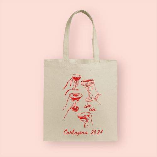 Tote bag "Cin Cin" personalizada