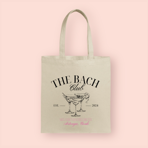 Tote bag "The Bach Club" personalizada