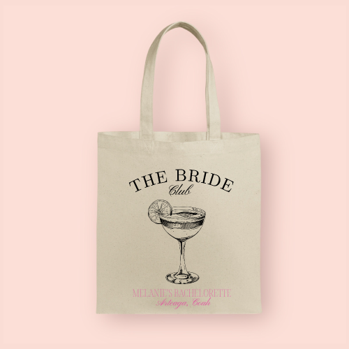 Tote bag "The Bride Club" personalizada