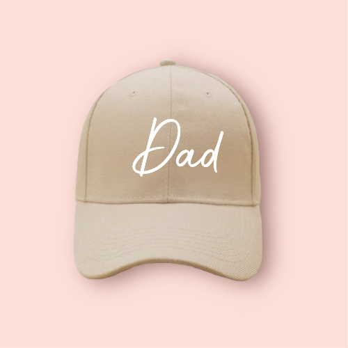 Gorra beige/nude personalizada