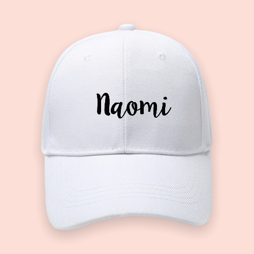 Gorra blanca personalizada