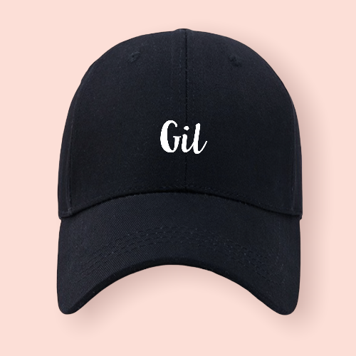 Gorra negra personalizada