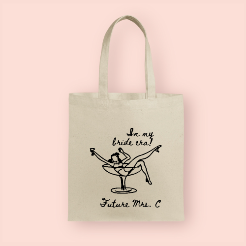 Tote bag "In my bride era" personalizada