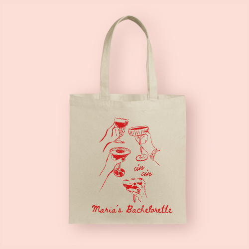 Tote bag "Cin Cin" personalizada