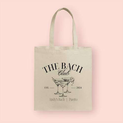 Tote bag "The Bach Club" personalizada