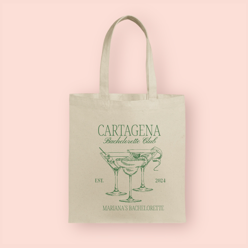 Tote bag "Bachelorette Club" personalizada