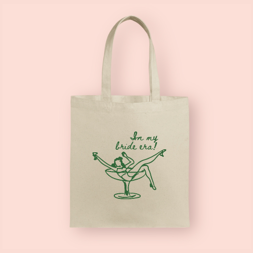 Tote bag "In my bride era" personalizada