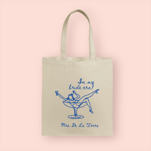 Tote bag "In my bride era" personalizada