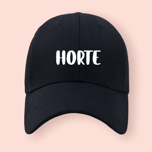 Gorra negra personalizada