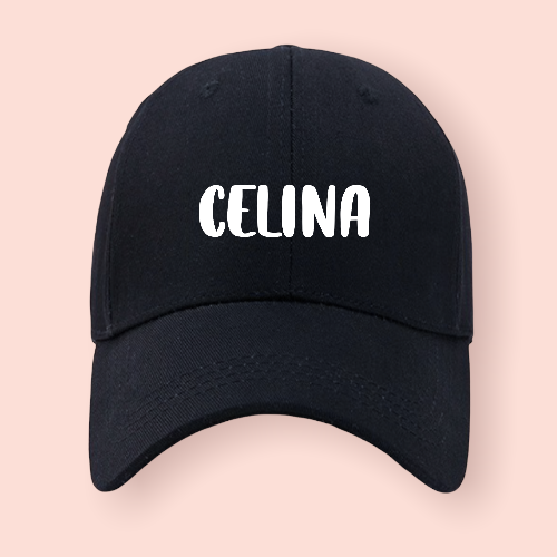 Gorra negra personalizada