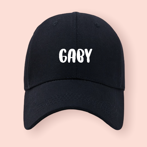 Gorra negra personalizada