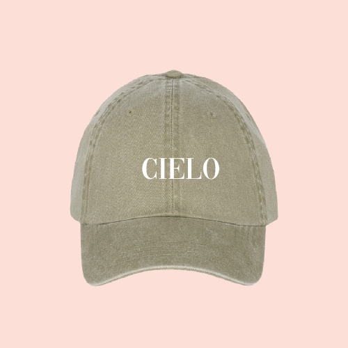 Gorra verde olivo deslavada personalizada