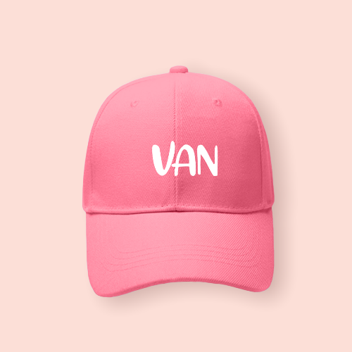 Gorra rosa personalizada