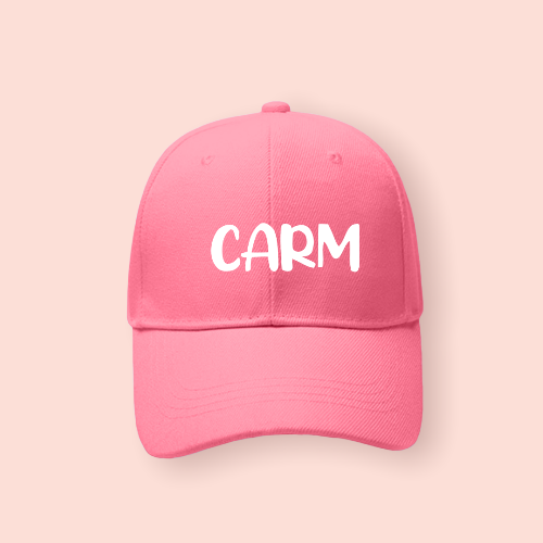 Gorra rosa personalizada