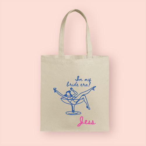 Tote bag "In my bride era" personalizada