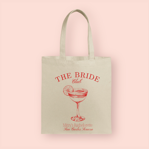 Tote bag "The Bride Club" personalizada