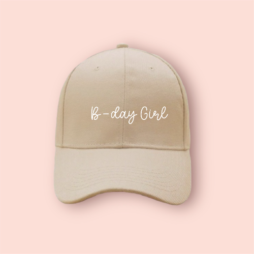 Gorra beige/nude personalizada