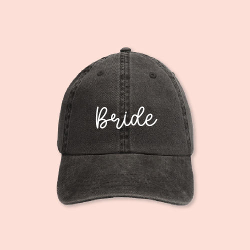 Gorra negra deslavada personalizada