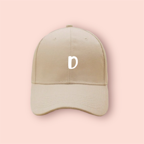 Gorra beige/nude personalizada