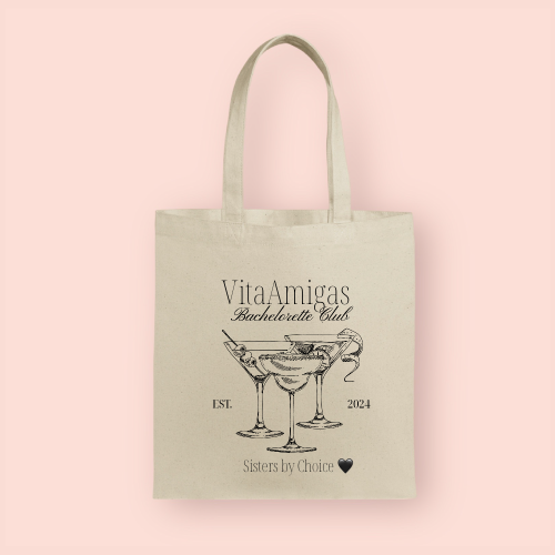 Tote bag "Bachelorette Club" personalizada