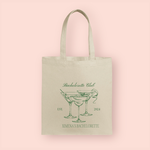 Tote bag "Bachelorette Club" personalizada