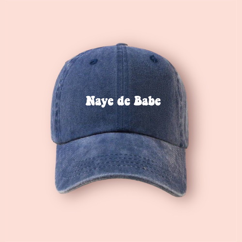 Gorra azul marino deslavada personalizada