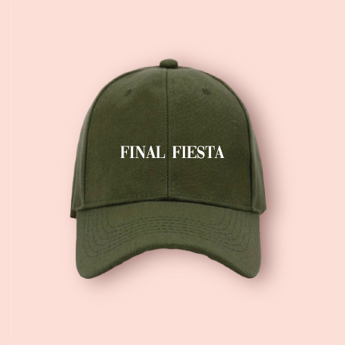 Gorra verde-militar personalizada