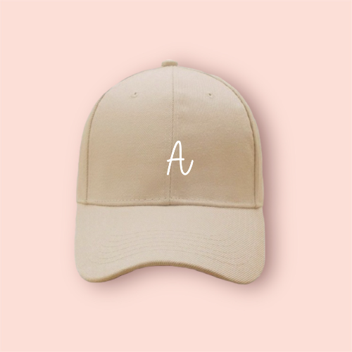 Gorra beige/nude personalizada