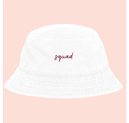 Bucket hat blanco deslavado personalizado