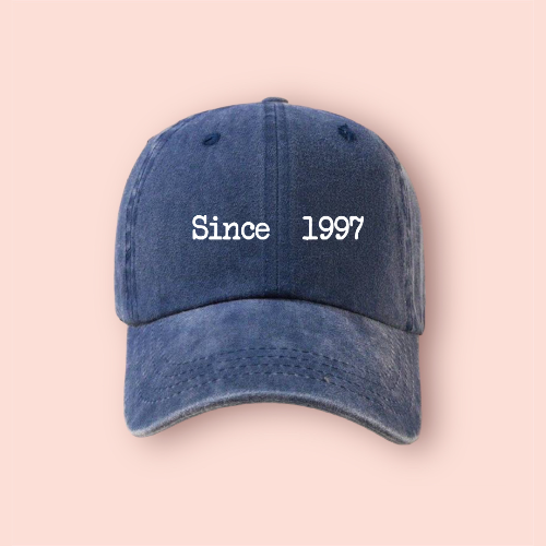 Gorra azul marino deslavada personalizada