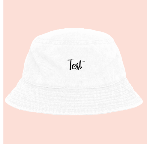 Bucket hat blanco deslavado personalizado