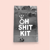 Bolsa plateada/metalizada "Oh Shit Kit"