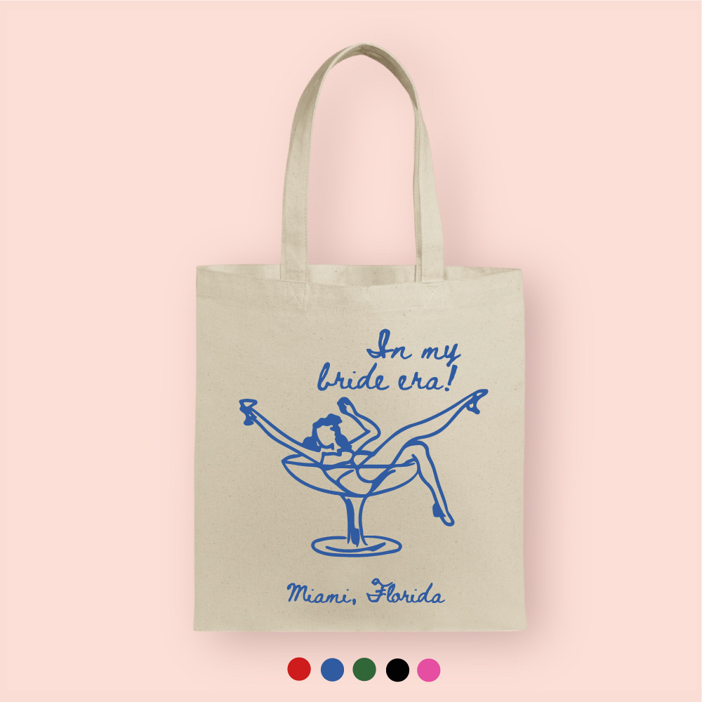 Tote bag "In my bride era" personalizada