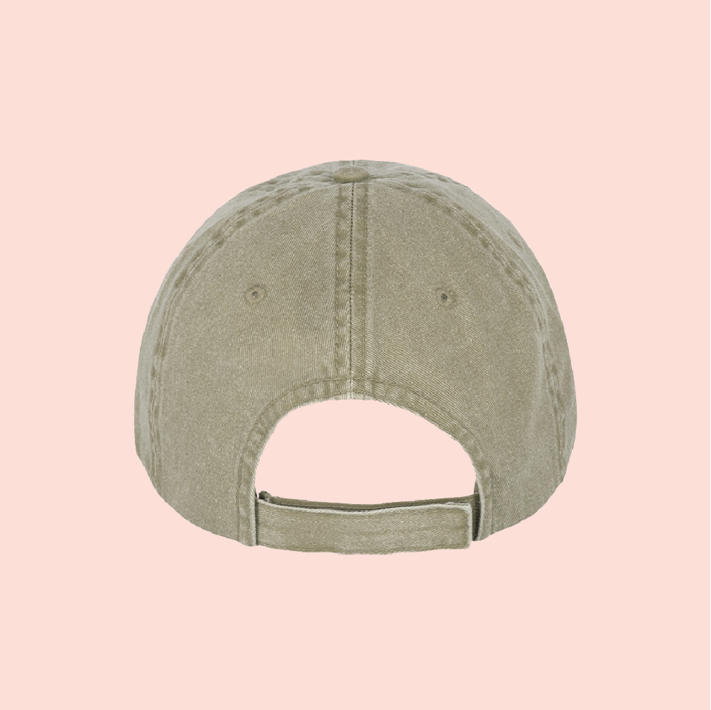 Gorra verde-olivo deslavada personalizada
